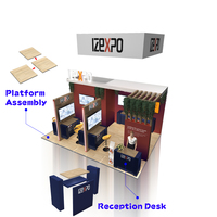 Panneaux publicitaires modulaires et réutilisables, solutions d'exposition durables, panneaux en bois personnalisés, présentoirs pour salons professionnels