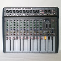 MiCWL Amplificateur de puissance 2400 Watt Console de mixage 12 canaux Audio Mixer Record 99 DSP effet USB 2400 W avec double sortie AMP