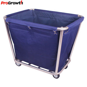 Servizio alberghiero carretto biancheria in acciaio inox a forma di cono lavanderia sporca biancheria produttore di carrelli di pulizia all'ingrosso - Product Image 5