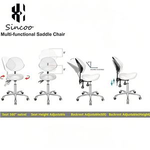 Wholesale High Load-Bearing Saddle Chair with Lifting Air Pump for Spa & Nail Salon Massage Function <b>Height</b> <b>Adjustable</b> - Product Image 4