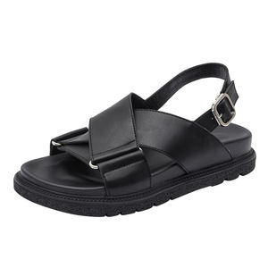 Korean-style fashionable women's leather anti-odor,wear-resistant,anti-slip soft-soled slippers for outdoor,casual and <b>beach</b> use - Product Image 2