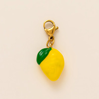 Liontin Buah DIY Stainless Steel 2025, Perhiasan Fashion, Cabai, Blueberry, Markisa, Lemon, Lapisan PVD untuk Pembuatan Perhiasan