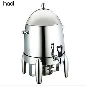 Großhandel Guangzhou Catering Tee Urne Edelstahl Silber Getränkesp ender kommerziellen Tee Kaffee Kupfer Spender Buffet Urne