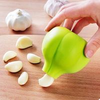 Éplucheur d'ail en Silicone de forme ronde, accessoires de cuisine à domicile, personnalisés vente en gros, nouveauté