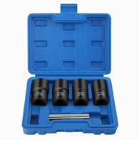 Extracteur de boulons carrés doubles de qualité industrielle, 5 pièces, 1/2 pouce, finition oxyde noir OEM pour l'automobile
