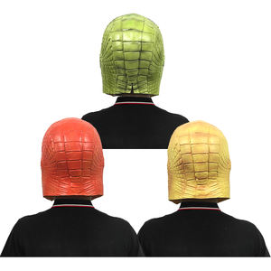 โลโก้ที่กําหนดเองฮาโลวีนยางสัตว์หน้ากากคอสเพลย์สมจริงเครื่องแต่งกายพรรคน่ากลัว <span class=keywords><strong>Lizard</strong></span> Man <span class=keywords><strong>Mask</strong></span> - Product Image 4