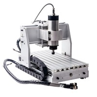 Mini machine-outil CNC DIY 3020 4 axes 800W pour découpe de métal et de bois, gravure de circuits imprimés, broche simple avec système de contrôle Mach3