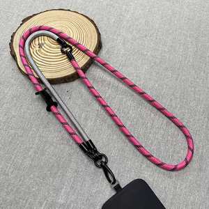2025 New Custom Multifunctional Detachable Adjustable <b>Polyester</b> Colorful Crossbody Phone Chain Strap <b>Lanyard</b> Hook for iPhone 17 - Product Image 1