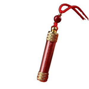 จี้ขวดผงซินนาบาร์เดอโหวไจ ความบริสุทธิ์สูง สีแดง สำหรับตกแต่งรถยนต์ ประดับกระจกมองหลัง - Product Image 5