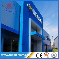 Panneaux composites en aluminium Revêtement de toit Extérieur 3mm Station-service Mur 4mm ACP