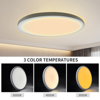 Plafonnier en plastique led couverture forme ronde moderne réglable 22w 18w plafond en surface avec lumière luxe pour le salon