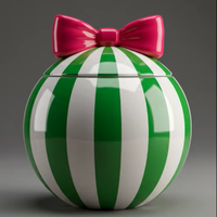 Charmant pot d'étanchéité en céramique de poivre jaune avec logo personnalisé boîte à grains de café, pot à bonbons et bonbons en céramique avec couvercle