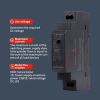 Alimentation à découpage sur rail DIN en gros HDR 12V 220V