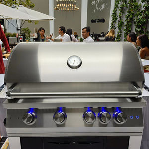 شواية معدنية عالية الجودة طاولة مع ميزان حرارة خزانة شواء مفتوحة للفناء أو المطبخ نوع الغاز LP - Product Image 1