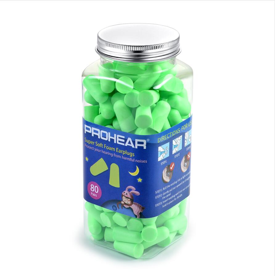 Затычки для ушей из мягкого пенополиуретана звукоизоляционные затычки для ушей с индивидуальным логотипом