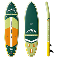 Planche de paddle gonflable alpine en gros 335x91x15cm, 36 pouces de large, capacité de 397lbs, kit DWF, usine OEM CE BSCI