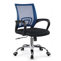 Chaise de bureau pivotante moderne en maille, économique, avec pieds en métal chromé, pour personnel – Vente en gros
