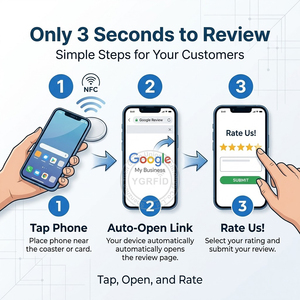 Tarjetas NFC Personalizables con Soporte y Código <span class=keywords><strong>QR</strong></span> - Programables para Comentarios de Google y Facebook, Pantalla de Acrílico - Product Image 5