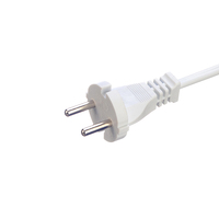 Kabel Daya SNI 2 Pin Prong Eu ke Iec C7 H05vvh2 f 2x0.75mm2 1.8M Kabel Daya Ac untuk Peralatan Dapur Rumah