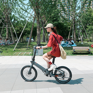 Vélo électrique pliable pour femmes, cadre en fibre de carbone, moteur 250 W, 20 pouces - Product Image 1