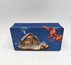 Giáng sinh tùy chỉnh kim loại tinplate Quà Tặng Bao bì hộp bước nắp hình chữ nhật <span class=keywords><strong>tin</strong></span> cho Cookies MOONCAKE sô cô la - Product Image 3