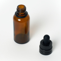 Botellas de vidrio de aceite esencial Cannacoast 15ml 30ml 50ml 100ml con tapa cuentagotas para el cuidado de la piel Suero y embalaje para el cuidado del cabello