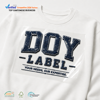 Transfert DTF durable à texture en relief, logo gonflé personnalisé, lavable, effet haute densité