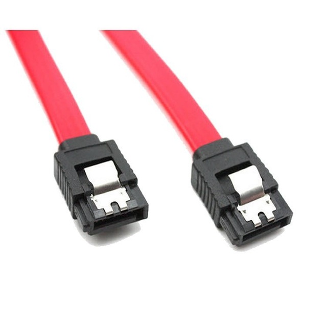 SATA 3.0 Cable with 90 Degree Straight Adapter for Hard Disk SSD PVC Jacket and Braid Shielding for Computer Use