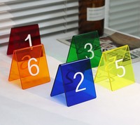 Support de signalisation en acrylique personnalisé avec code QR pour restaurant