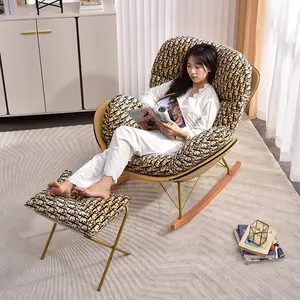 Chaise inclinable en tissu de loisirs avec repose-pieds, modèles de mode d'usine, moins chers