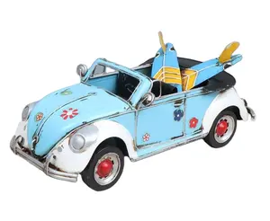 Welly हस्तनिर्मित कार मॉडल पैमाने धातु बीटल लोहे मॉडल बच्चों के खिलौना कार सजावट