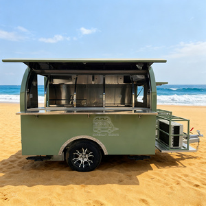 Remolque de Comida para Pizza de Acero Inoxidable, Camión de Comida Rápida para Sándwiches, Carrito de Helados y Café con Certificación VIN - Product Image 4