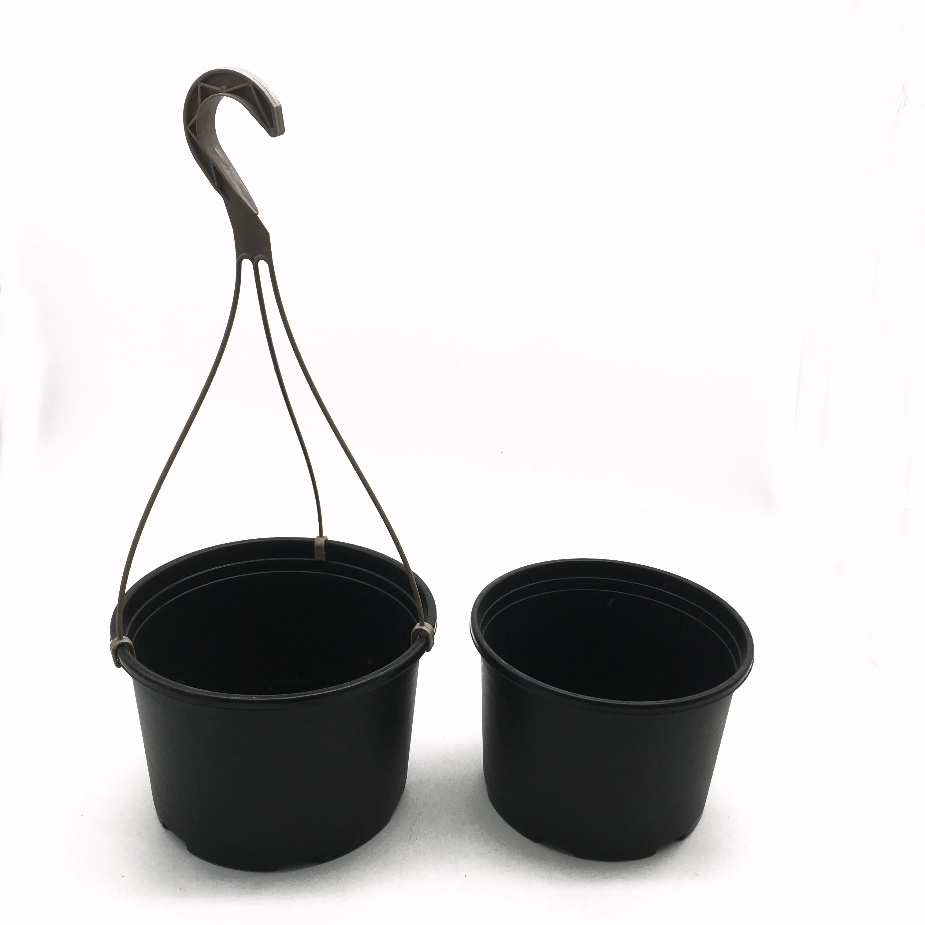 Customizable Black Plastic Flower Pot Outdoor Gallon Pot High Quanlity