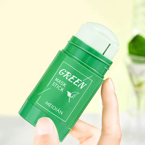 Meidian thé vert aubergine pores rétrécissement élimination des points noirs hydratant hommes femmes visage <span class=keywords><strong>masque</strong></span> d'<span class=keywords><strong>argile</strong></span> solide paquet de 1 - Product Image 4