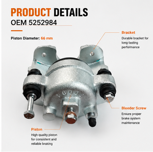 Étrier de <span class=keywords><strong>frein</strong></span> côté passager 5252984 pour Jeep Wrangler TJ YJ Cherokee XJ Grand Cherokee ZJ Remplace 5252609 F37001 Piston 66 mm - Product Image 2