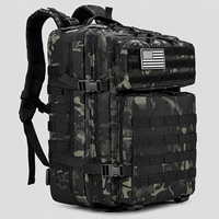 Sac à dos tactique camouflage d'extérieur – Sac à dos de randonnée de style 3P haute capacité