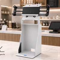 Support de tablette POS avec espace pour imprimante, support rotatif en métal pour iPad de 7,9 à 12,9 pouces pour comptoir de caisse de vente au détail POS-506