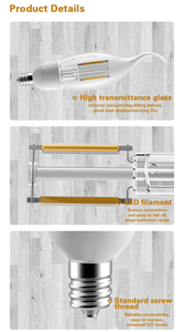 Bombilla LED <span class=keywords><strong>A60</strong></span> de bajo consumo <span class=keywords><strong>E27</strong></span>, 220-240V, filamento LED - Product Image 4