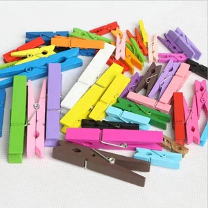Respectueux de l'environnement toutes sortes de tailles pinces à <span class=keywords><strong>linge</strong></span> en bois colorées multifonctions - Product Image 2
