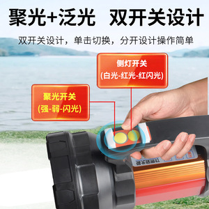 Linterna frontal recargable con iluminación LED para acampar al aire libre, cuerpo de plástico con luz blanca - Product Image 5