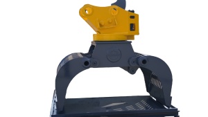Godet de préhension frontal haute résistance pour excavatrice sur chenilles - Résiste aux chocs pour la préhension de pierres/roches - Hydraulique <span class=keywords><strong>Bosch</strong></span> Rexroth - Product Image 1