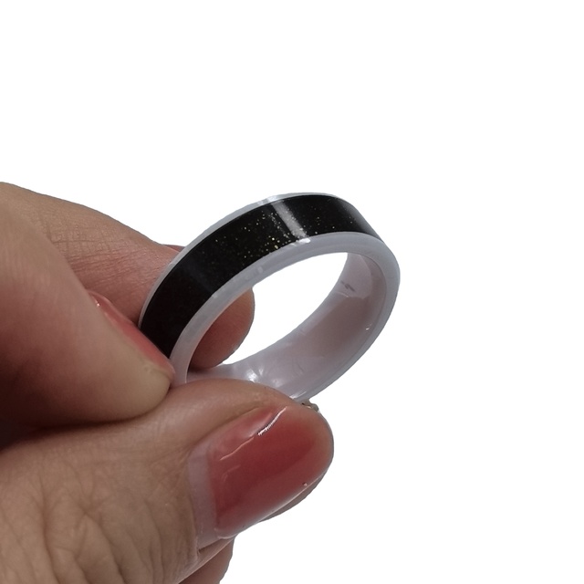 Custom Ceramic Smart Finger Ring 13.56 mhz Access Control Key RFID Smart NFC Ring for Payment