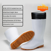 Bottes de pluie unisexes légères et recyclables en PVC, avec amorti, soutien de la voûte plantaire, antidérapantes et lumineuses, à prix abordable