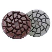 Disque abrasif fin PanGu Diamond Dry Use Resin Bond Pad de 3 pouces pour polissage de sols, compatible avec les meuleuses d'angle pour béton