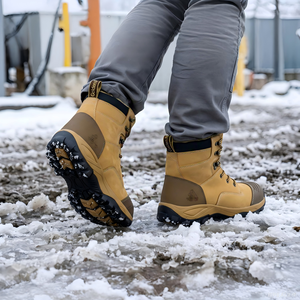Bottes de travail d'hiver GoldenRetriever GR232SNOW 7 pouces à lacets avec embout composite - Tige en cuir nubuck unisexe EH antidérapant <span class=keywords><strong>3M</strong></span> <span class=keywords><strong>Thinsulate</strong></span> - Product Image 6