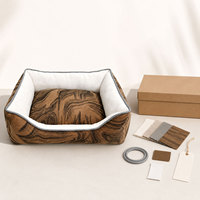 Canapé-lit orthopédique pour chiens, chats et petits animaux, mousse à mémoire de forme, ajustement automatique, housse amovible, protection solide, antidérapant, pliable, boîte pour animaux de compagnie