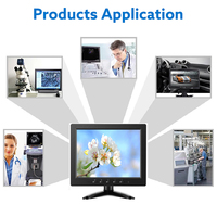 Usine pas cher 9.7 pouces 1024*768 IPS TFT VESA industriel LCD panneau écran tactile moniteur pour CCTV POS ATM supermarché caméra
