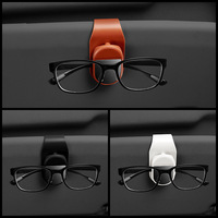 Moderno Soporte para Gafas de Sol con Clip para Visera de Coche, Tipo Presión, de ABS, con Almacenamiento para Parasol