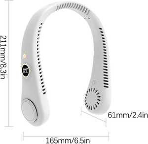 مروحة تعليق بفتحة رقبة توربين محمولة USB بدون شفرات بطارية طويلة صامتة قابلة لإعادة الشحن خمس سرعات رياح للاستخدام الرياضي الخارجي - Product Image 6