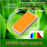 Source d'éclairage led haute cri 5730 smd 5730 2835, 5730 v 98 Ra, haute luminosité 0.5W, protection des yeux, lumière blanche